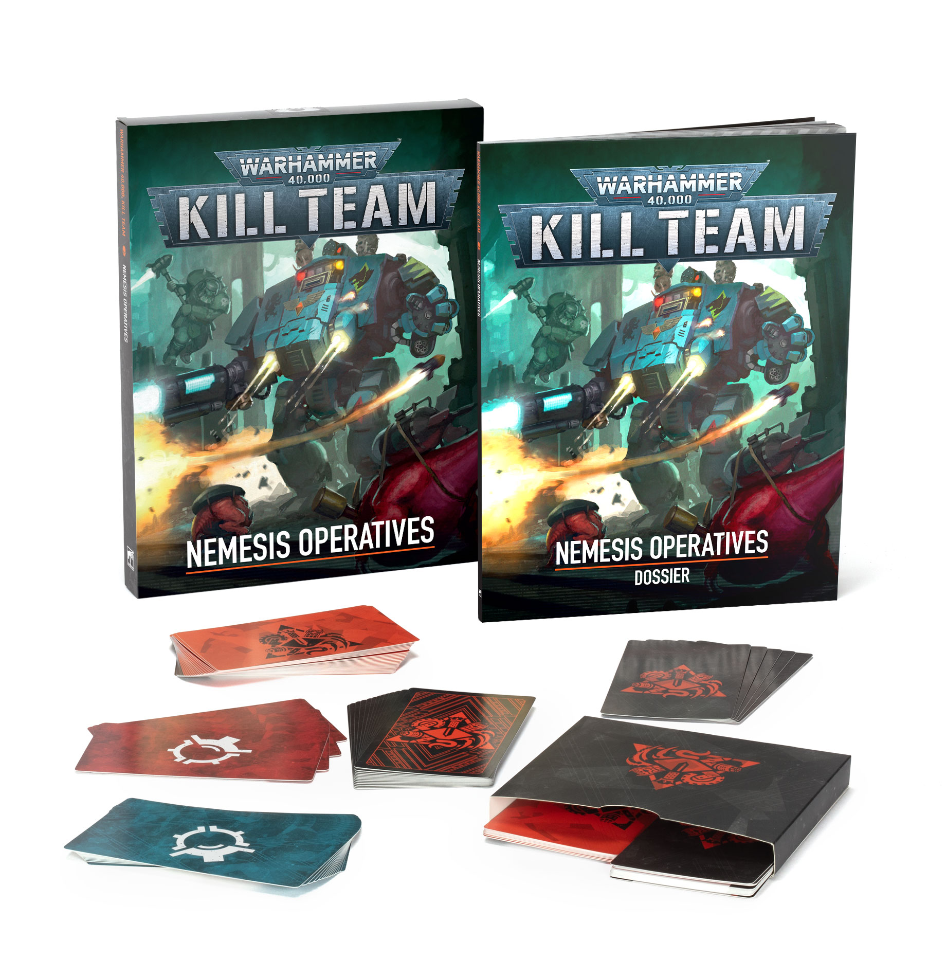 kill team nemesis operatives book and cards
