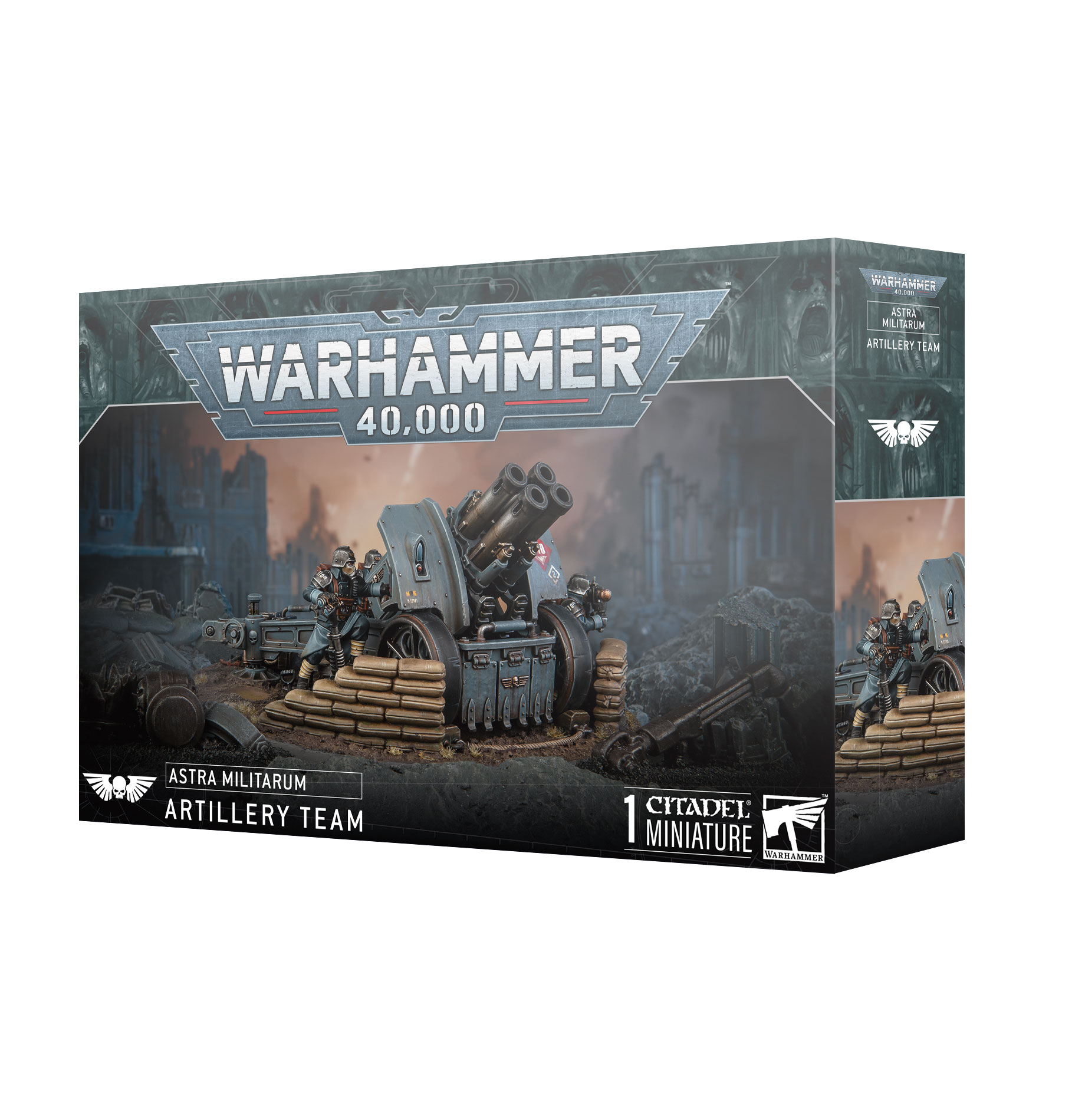 krieg artillery team front of box