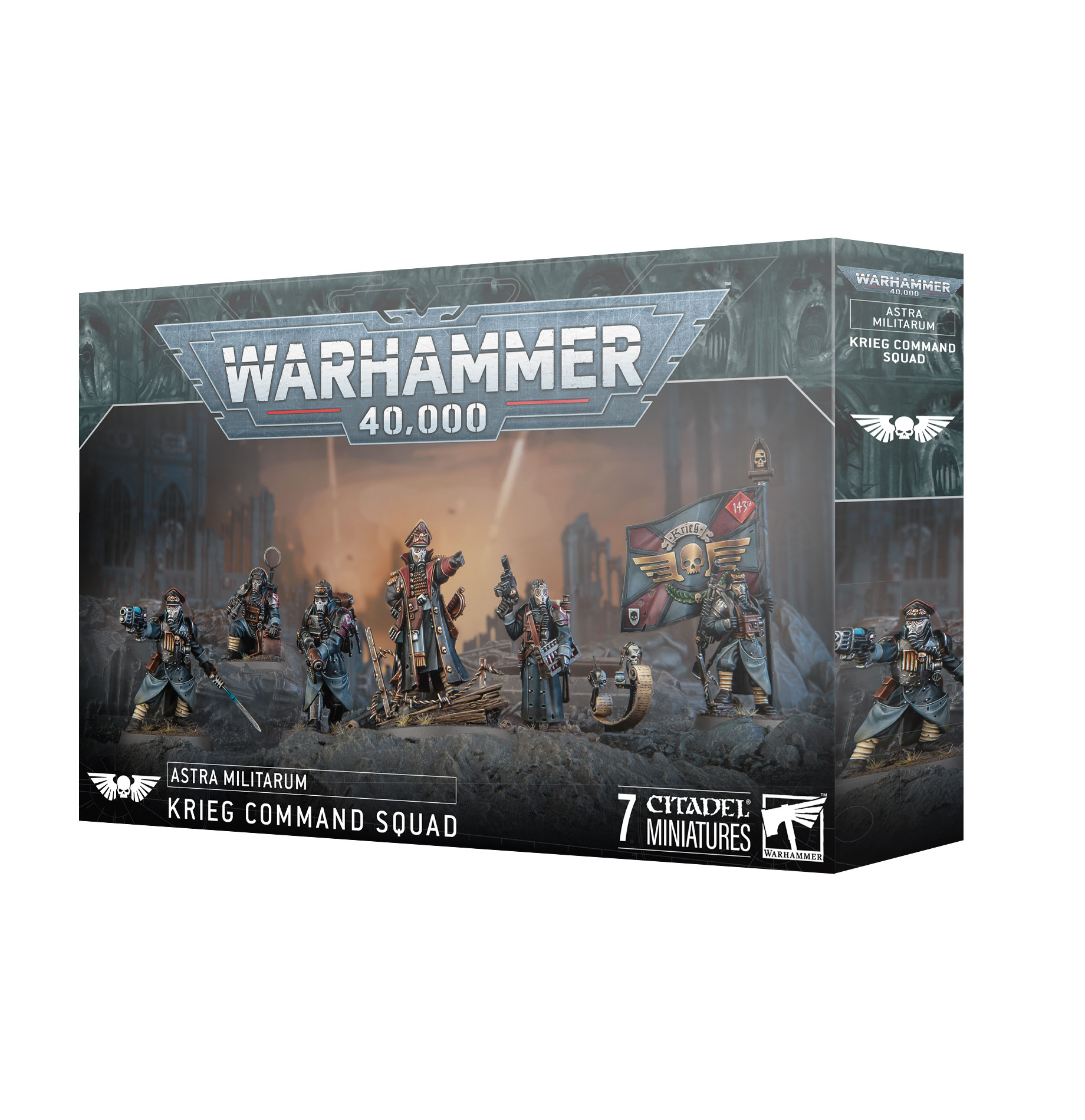 krieg command squad front of box