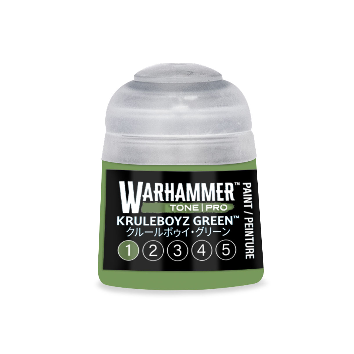 pot of mossy green paint