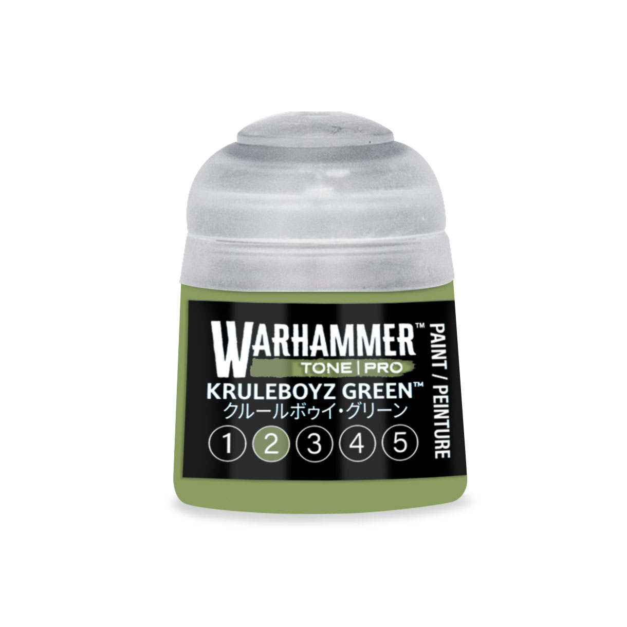 pot of olive green paint