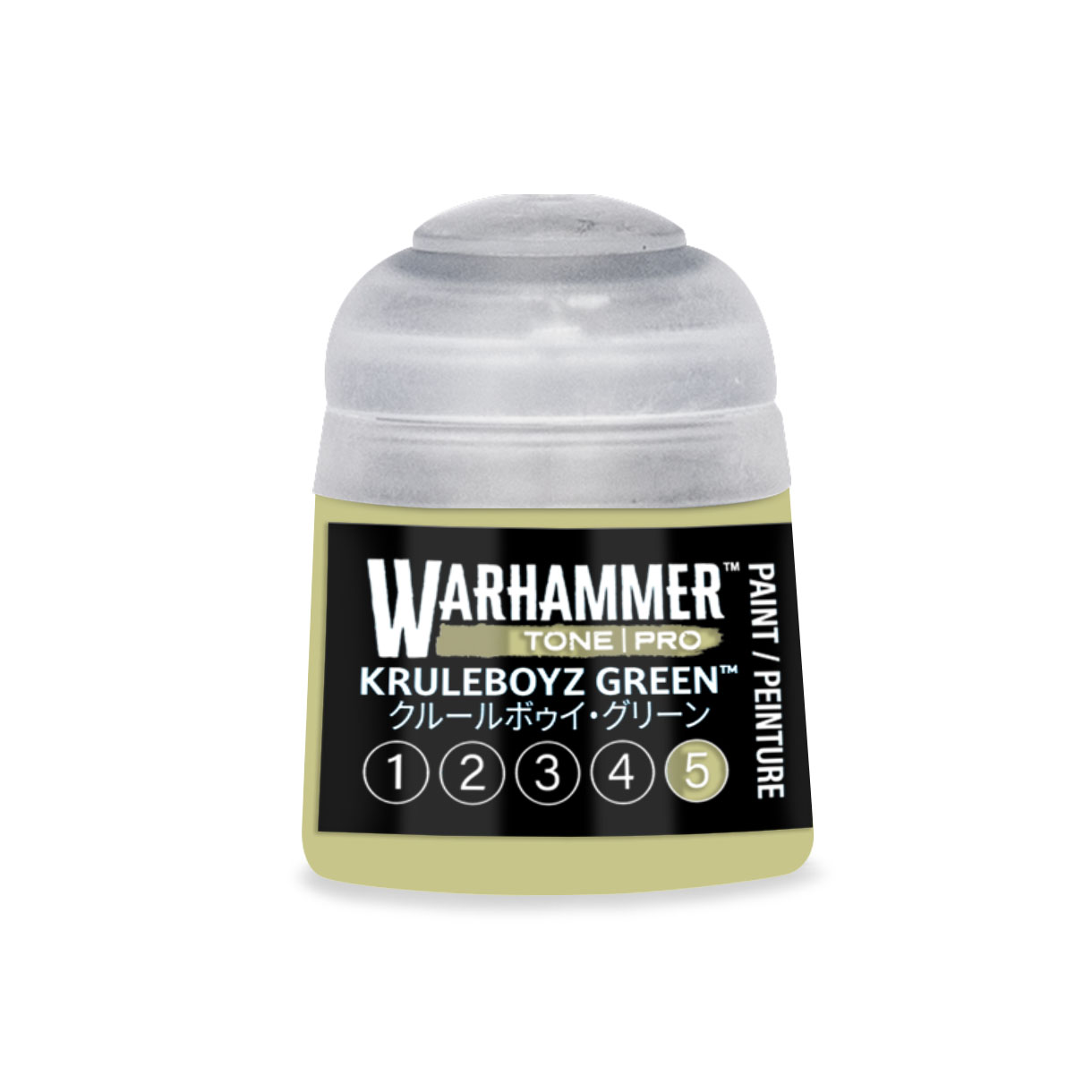 pot of greenish cream paint