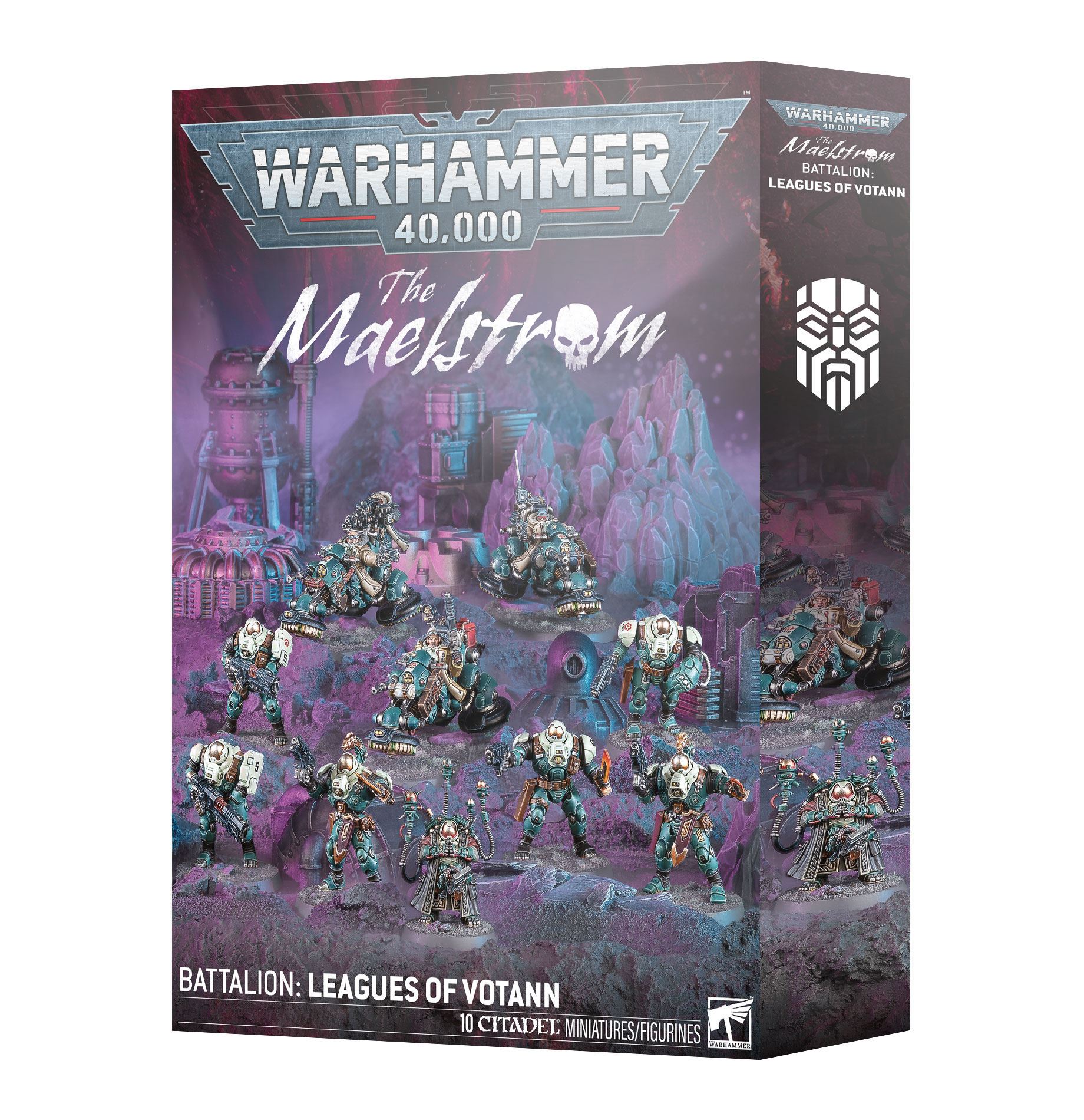 leagues of votann maelstrom battalion front of box