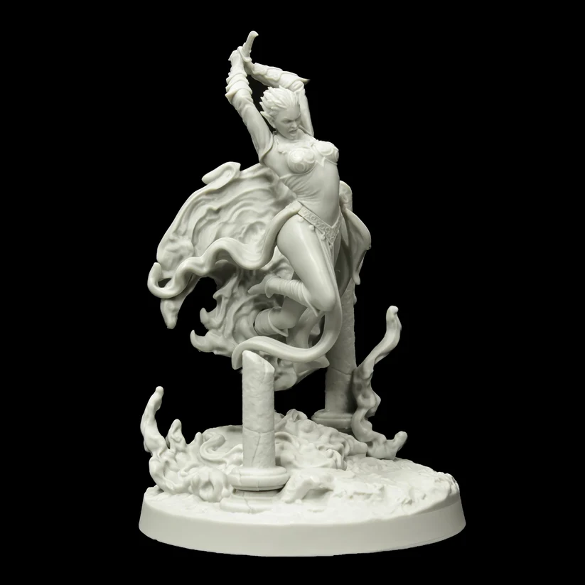 leaping elf unpainted miniature