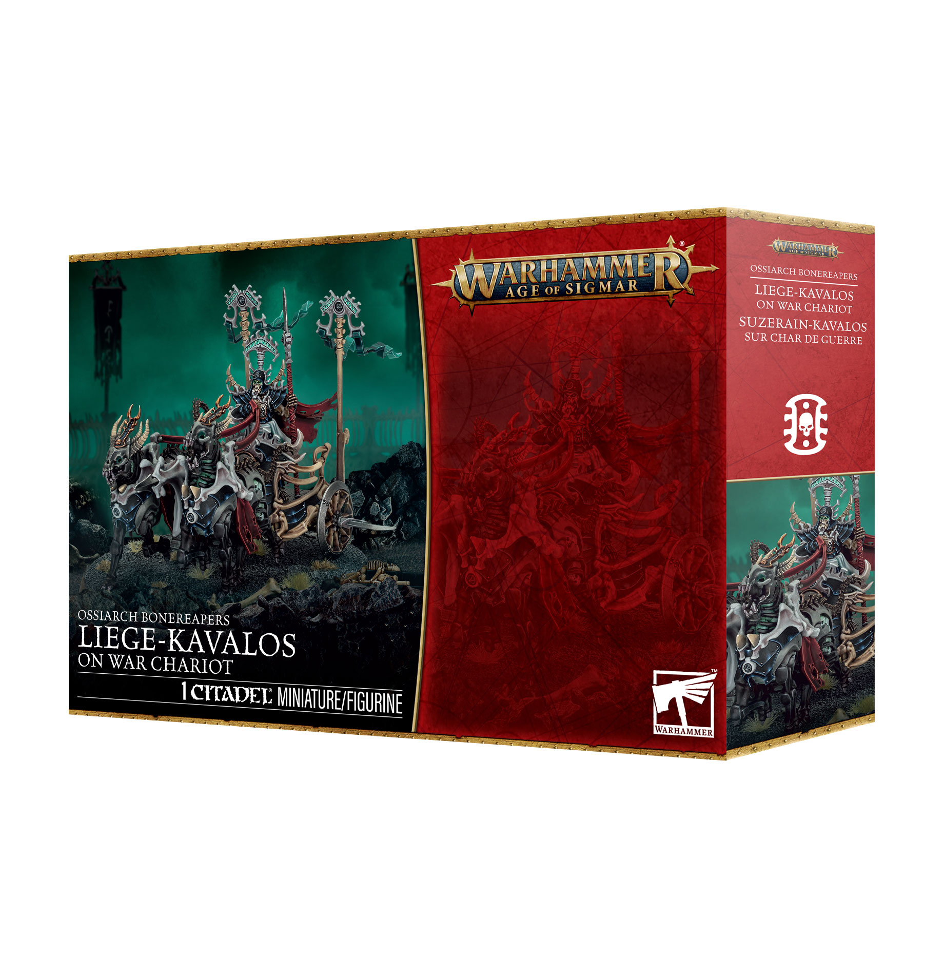 liege kavalos on war chariot front of box