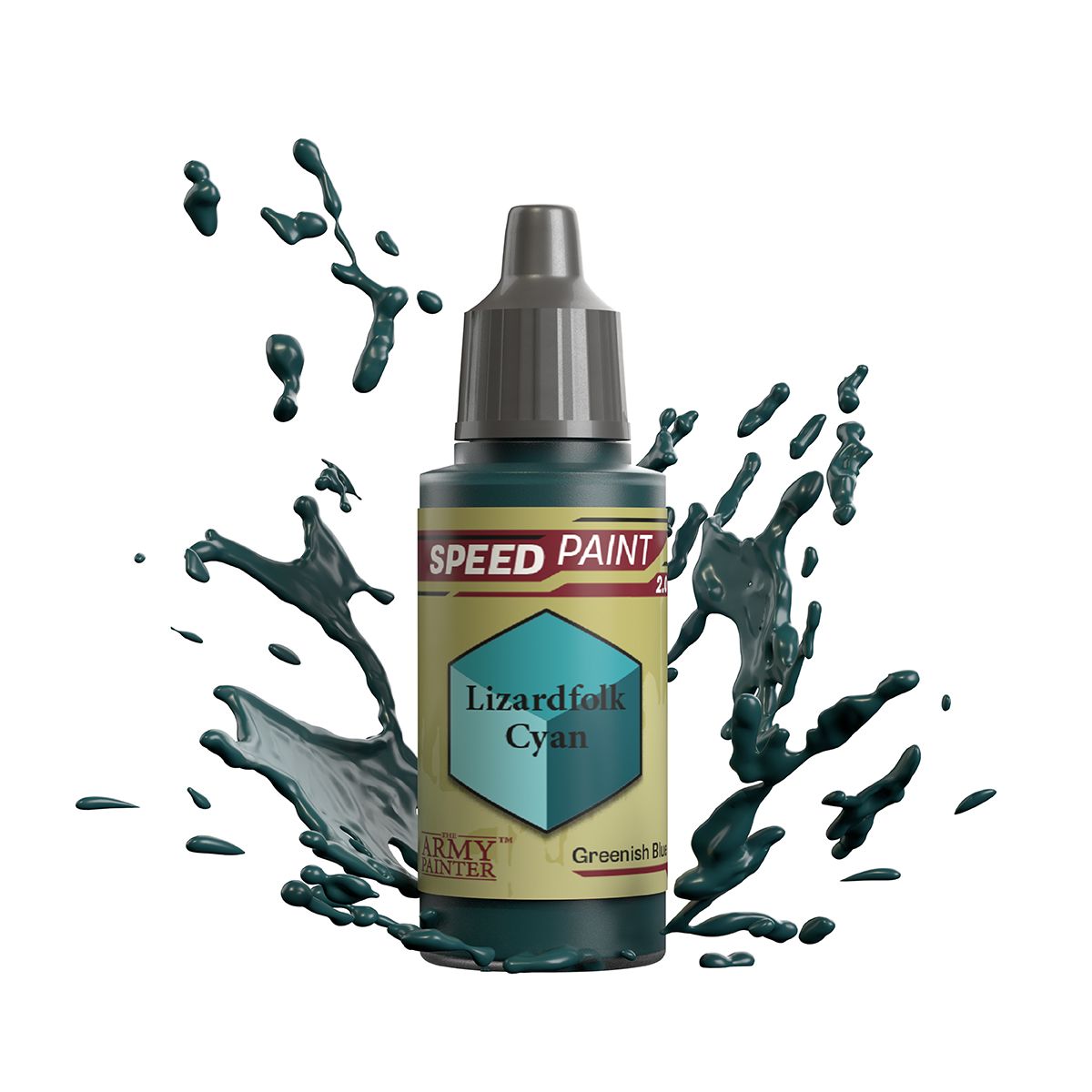 lizard folk cyan paint bottle