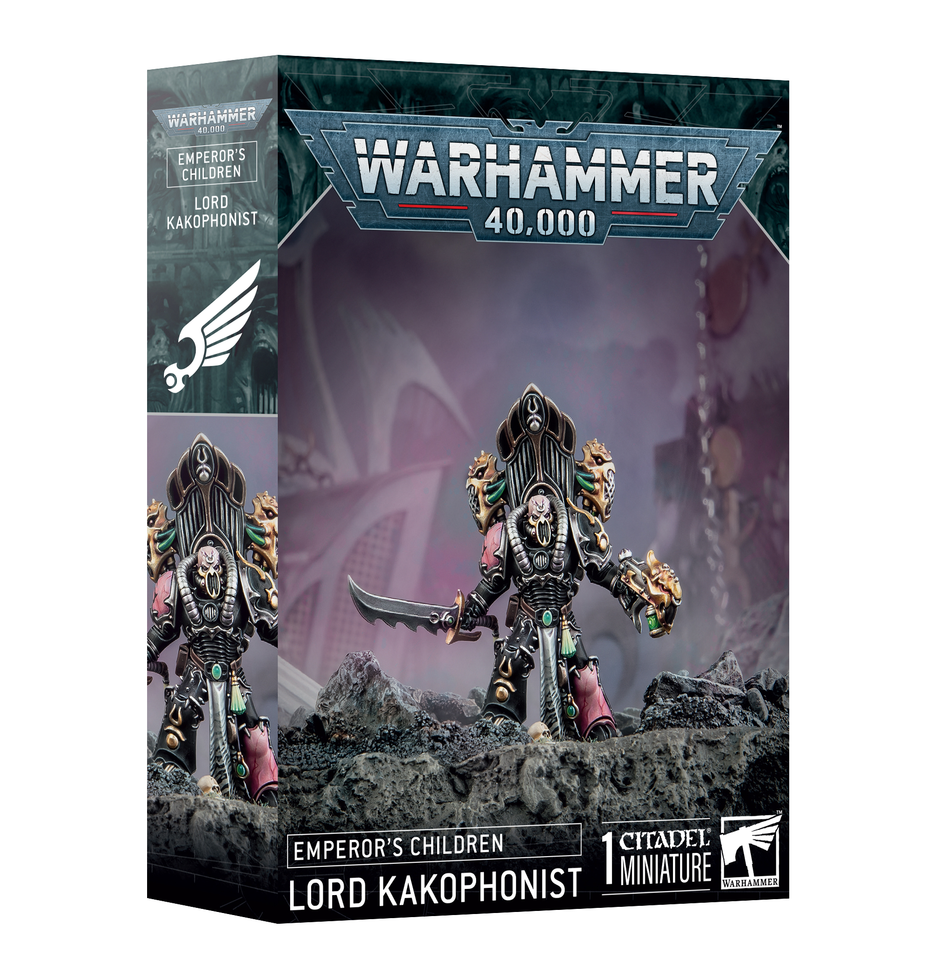 lord kakophonist front of box