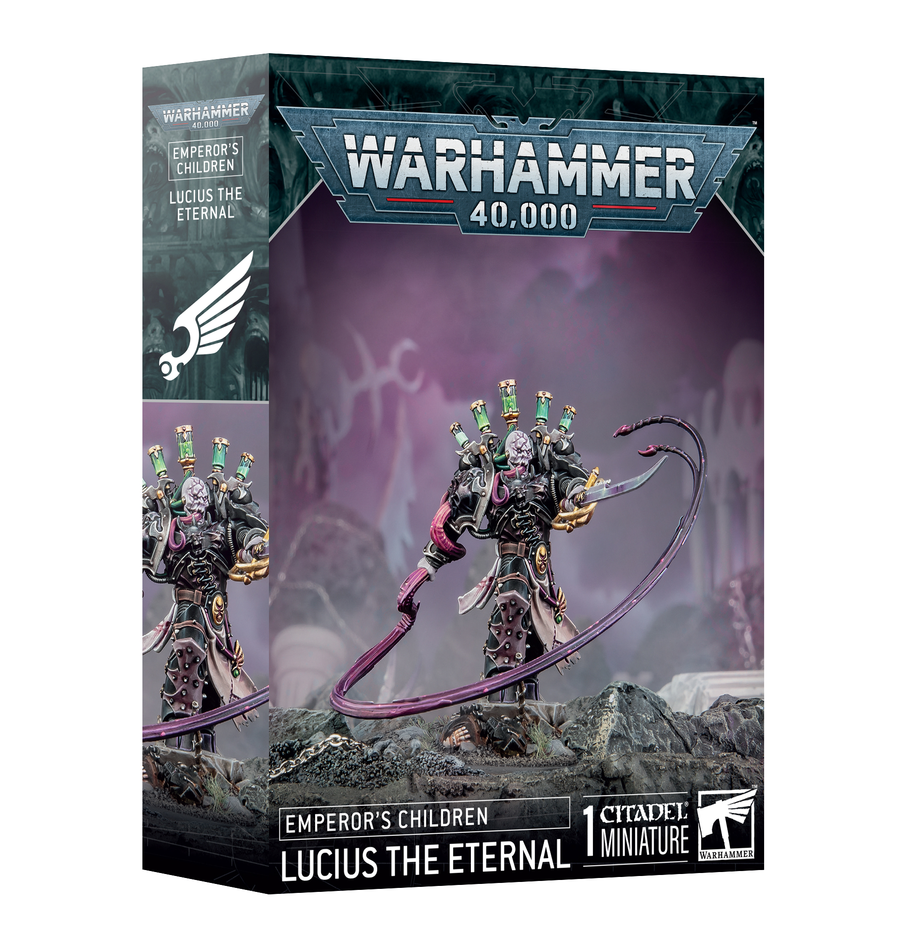 lucius the eternal front of box