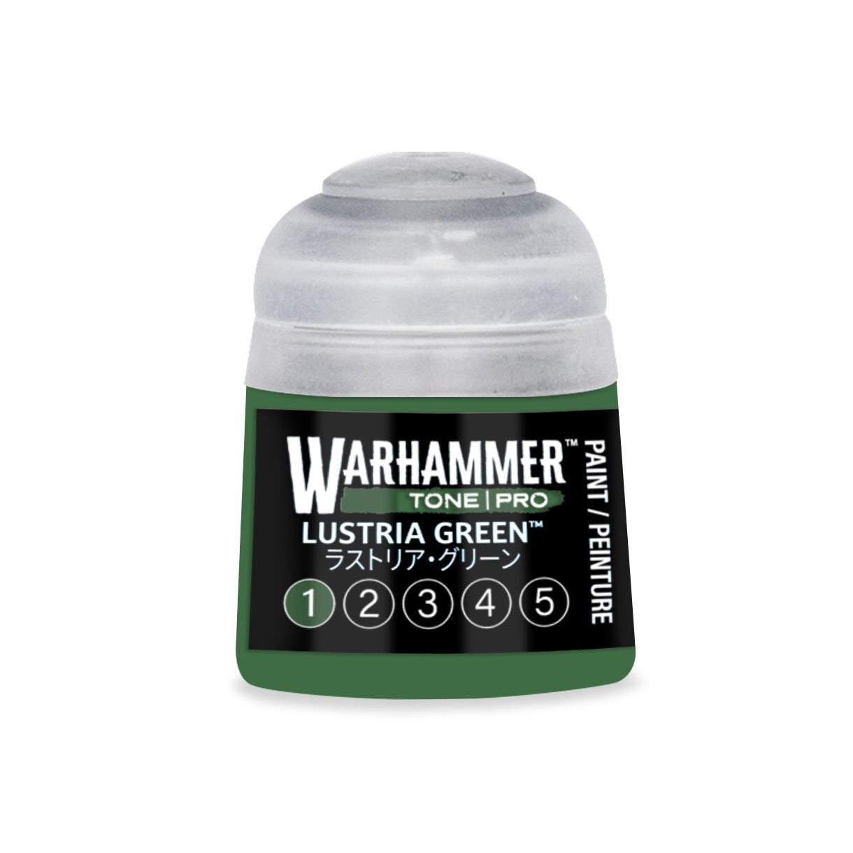 pot of dark green paint