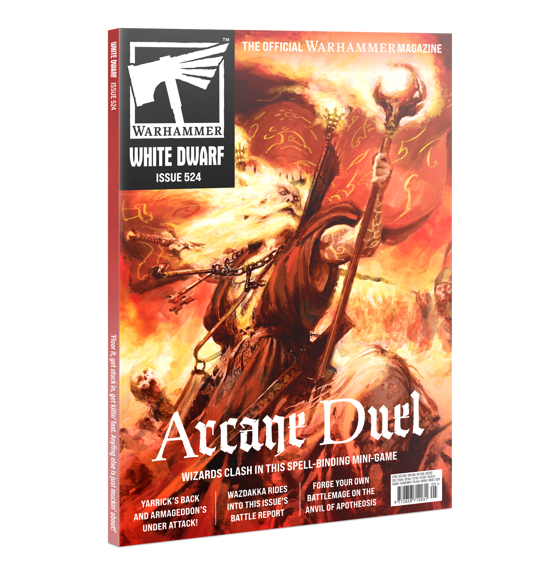 magazine cover that reads arcane duel