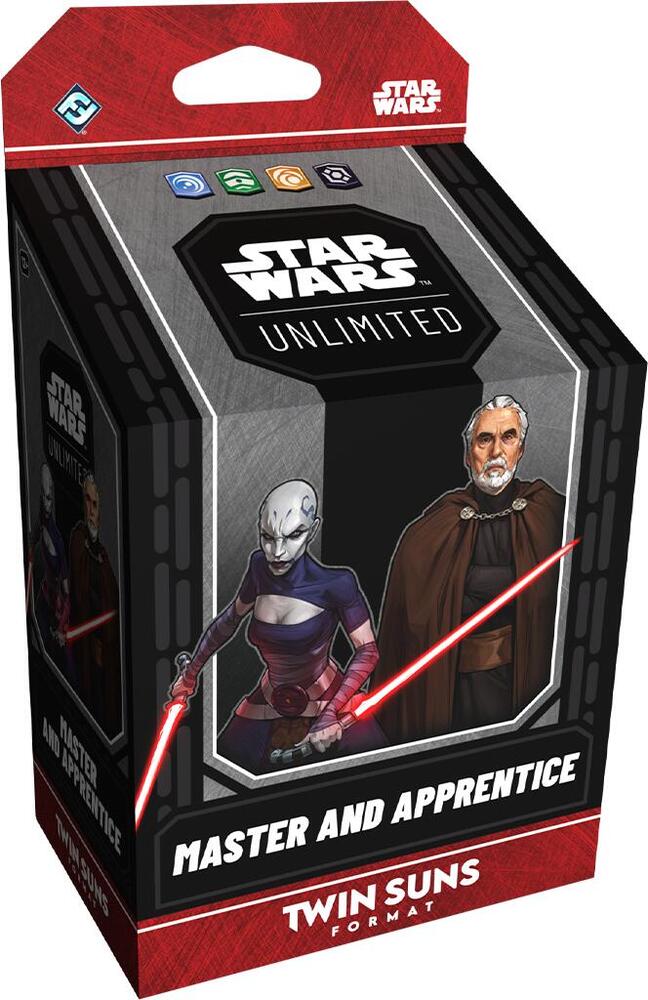 master and apprentice box featuring asajj ventress and count dooku