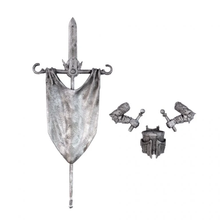 metal banner and drum