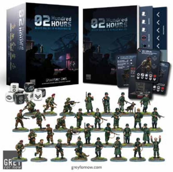 military figures, dice and cards