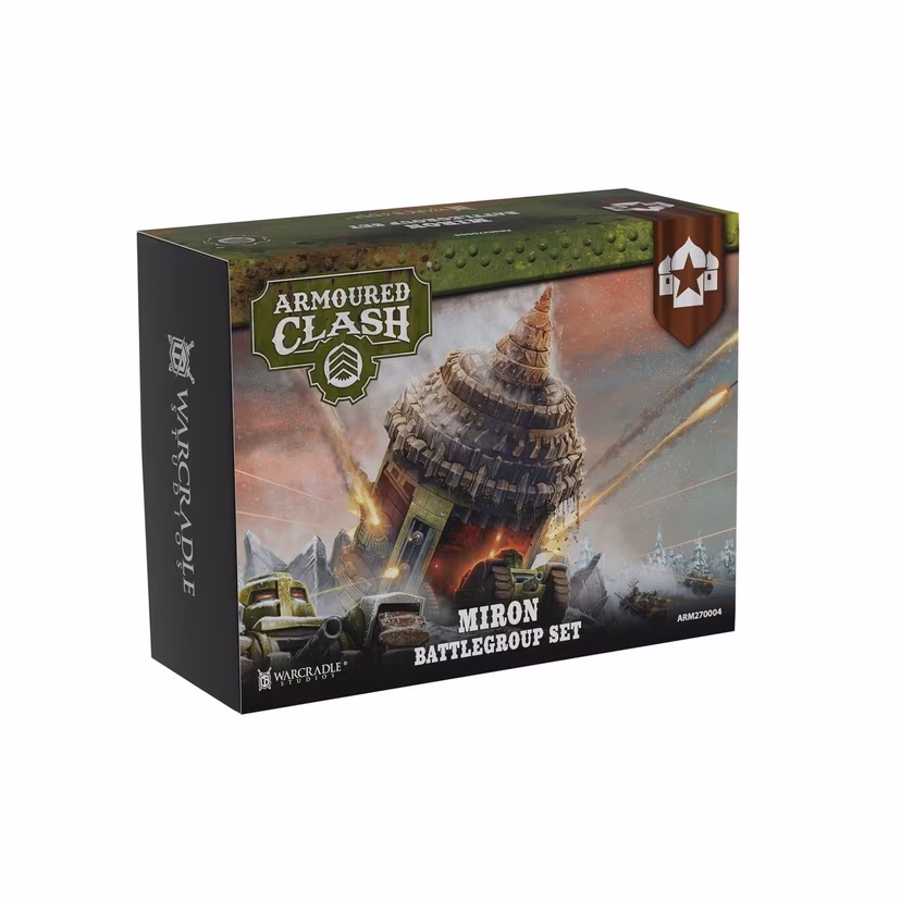 miron battle group set box with art of large drill