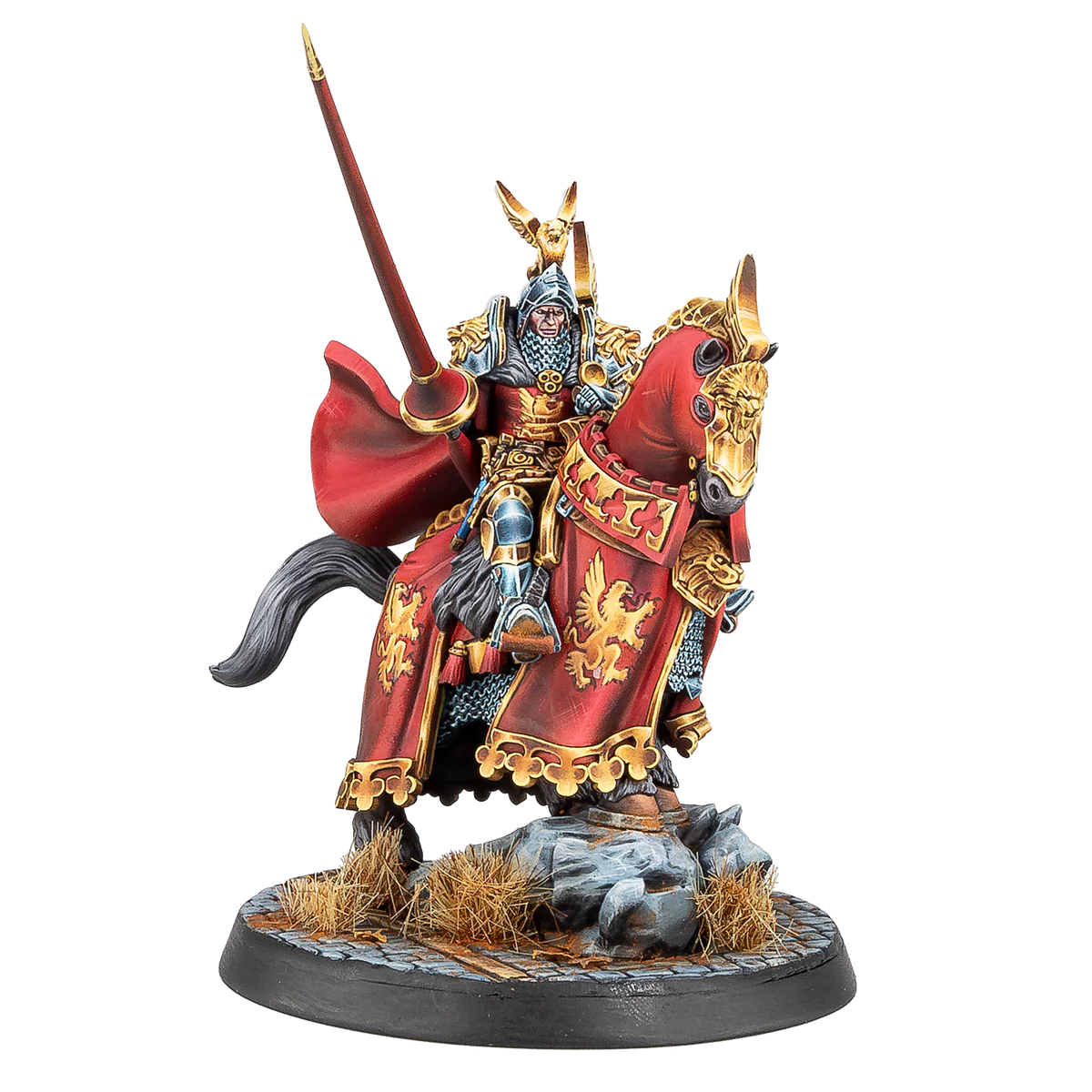 mounted knight painted miniature