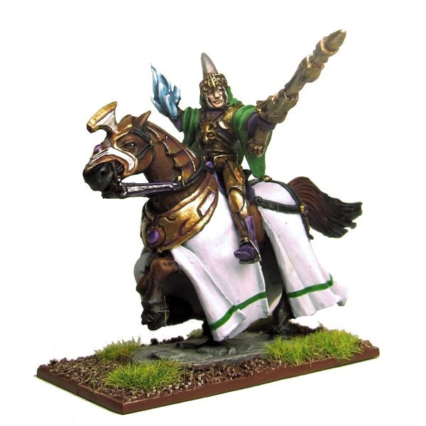mounted mage painted model