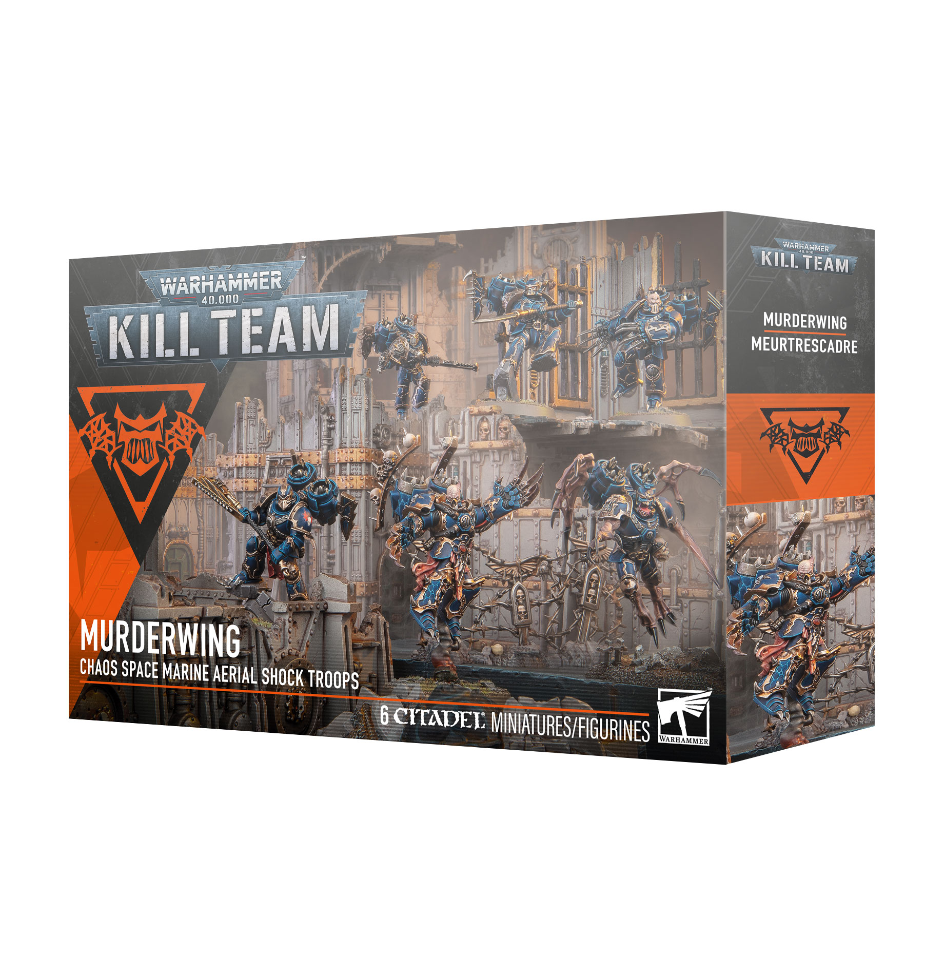 murder wing front of box