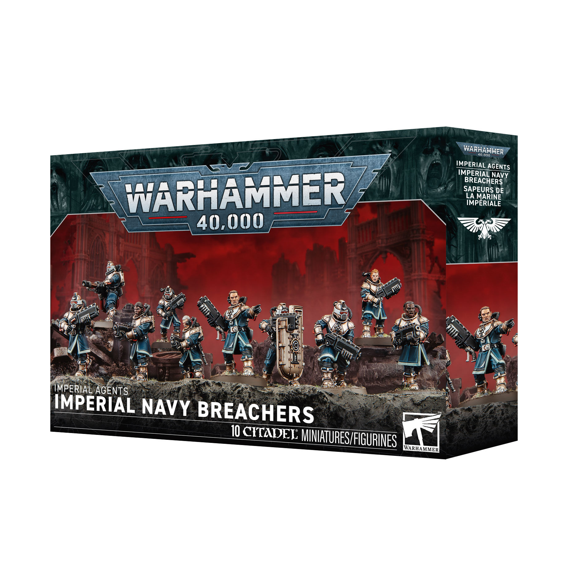 navy breachers front of box