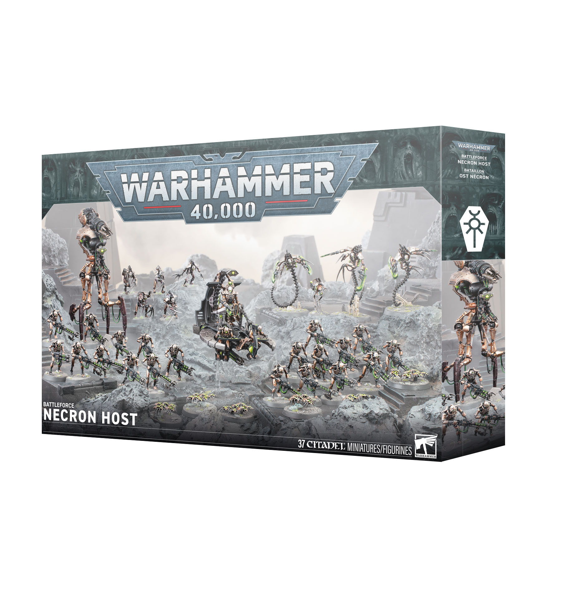 necron host front of box