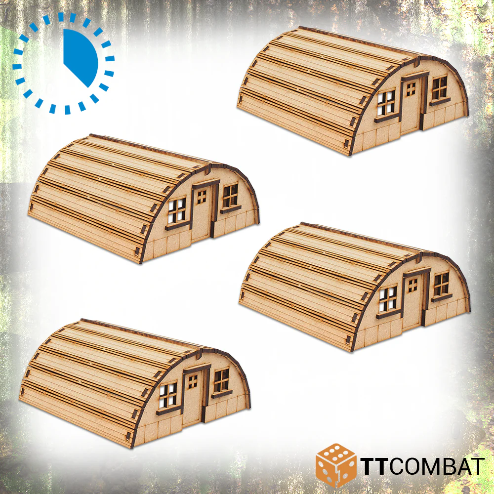 nissen huts built terrain