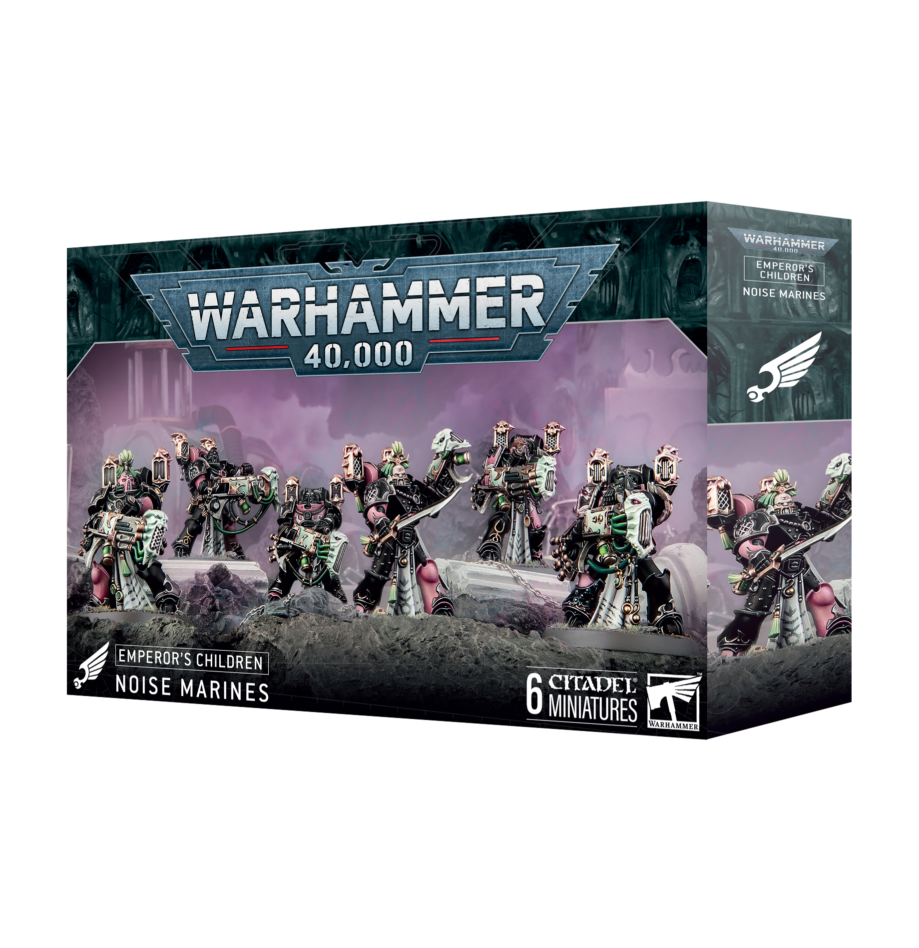 noise marines front of box