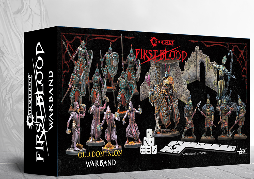 back of box with painted undead spearmen and wizards
