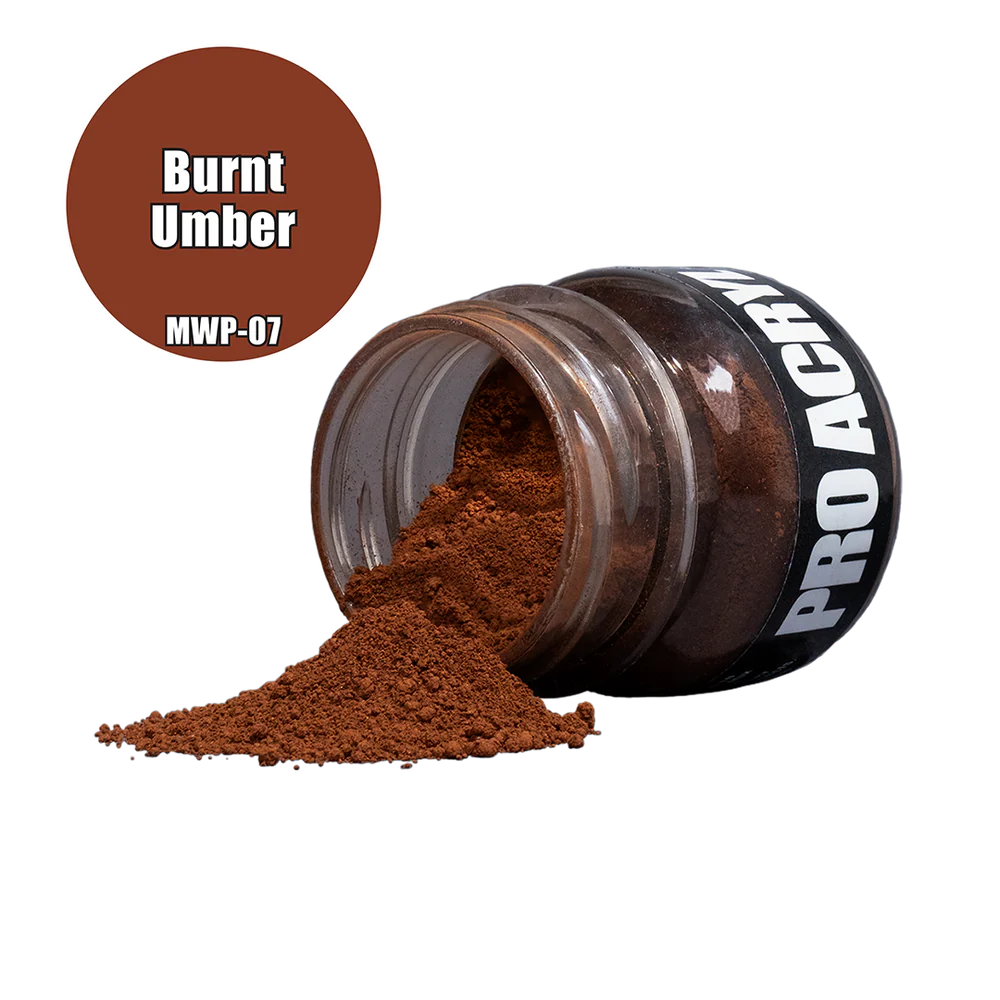 open pot of brown pigment