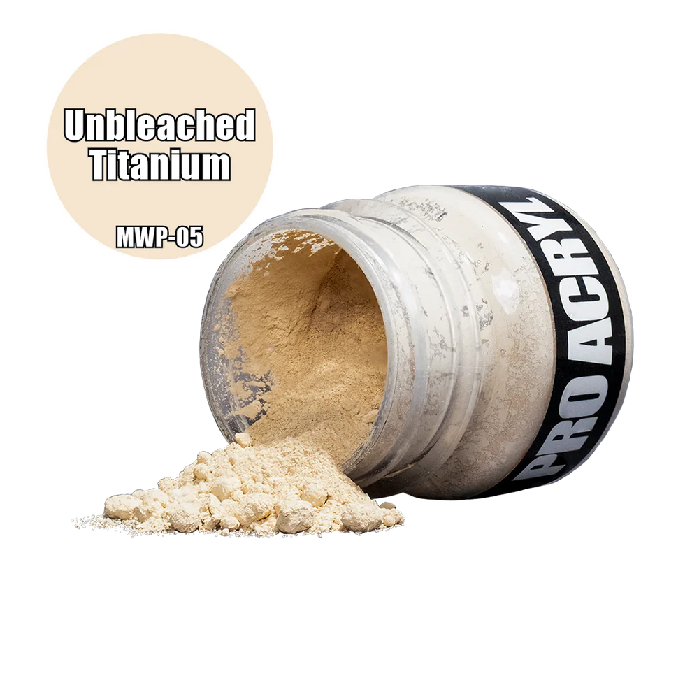 open pot of white pigment