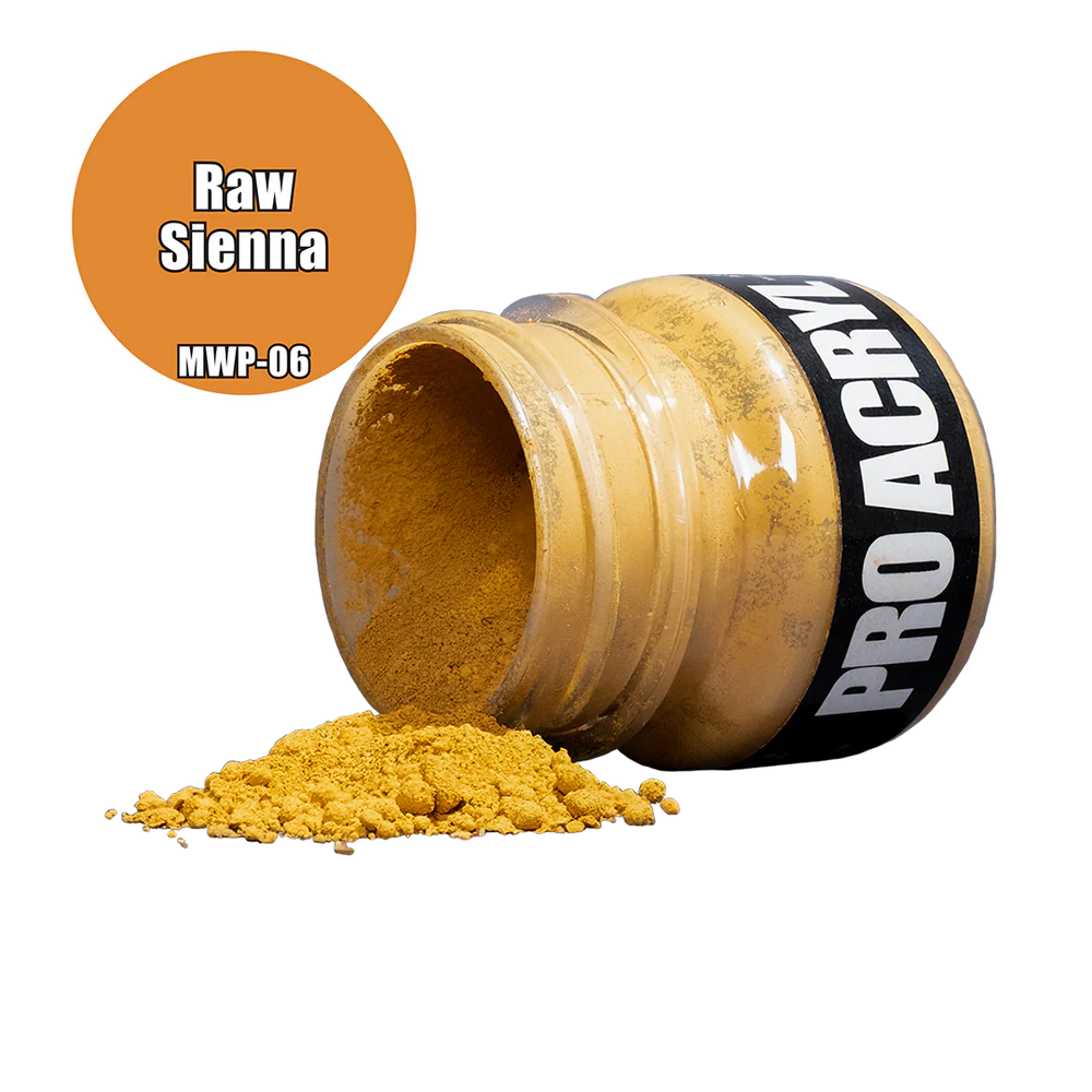 open pot of yellow pigment