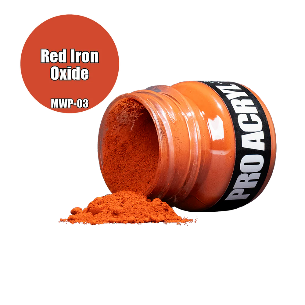 opne pot of orange pigment