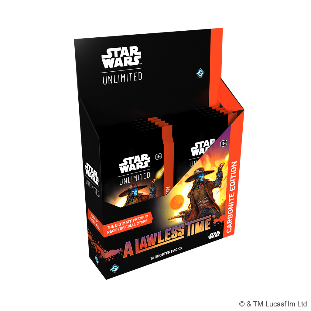 orange and black a lawless time carbonite booster display