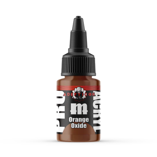 orange oxide paint bottle