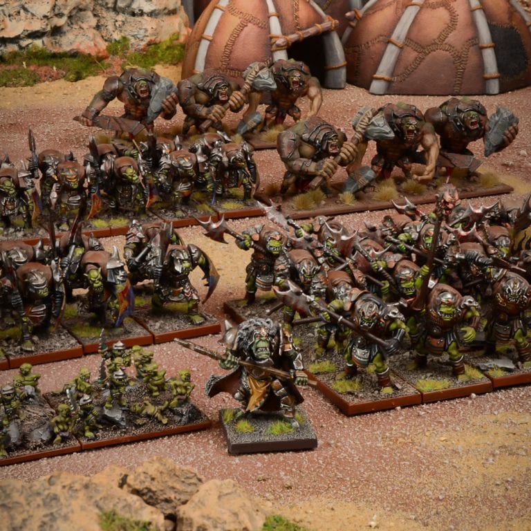 orc army painted models