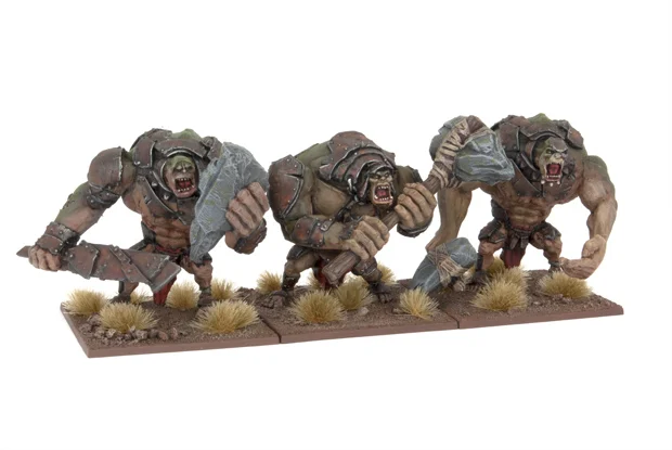 orc trolls painted models