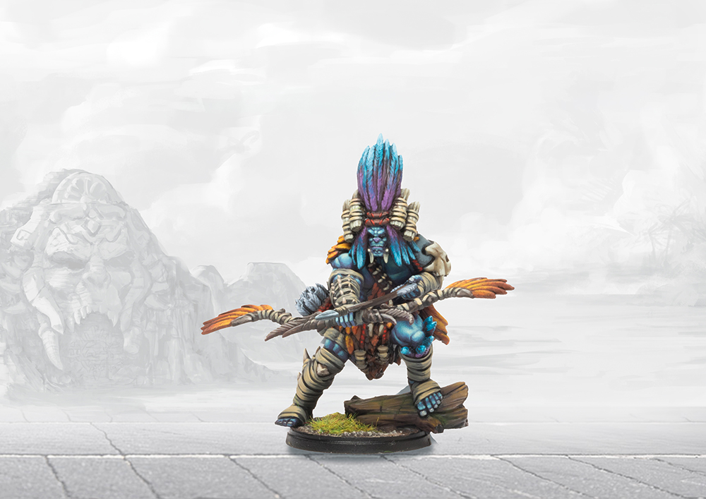 ork archer painted miniature