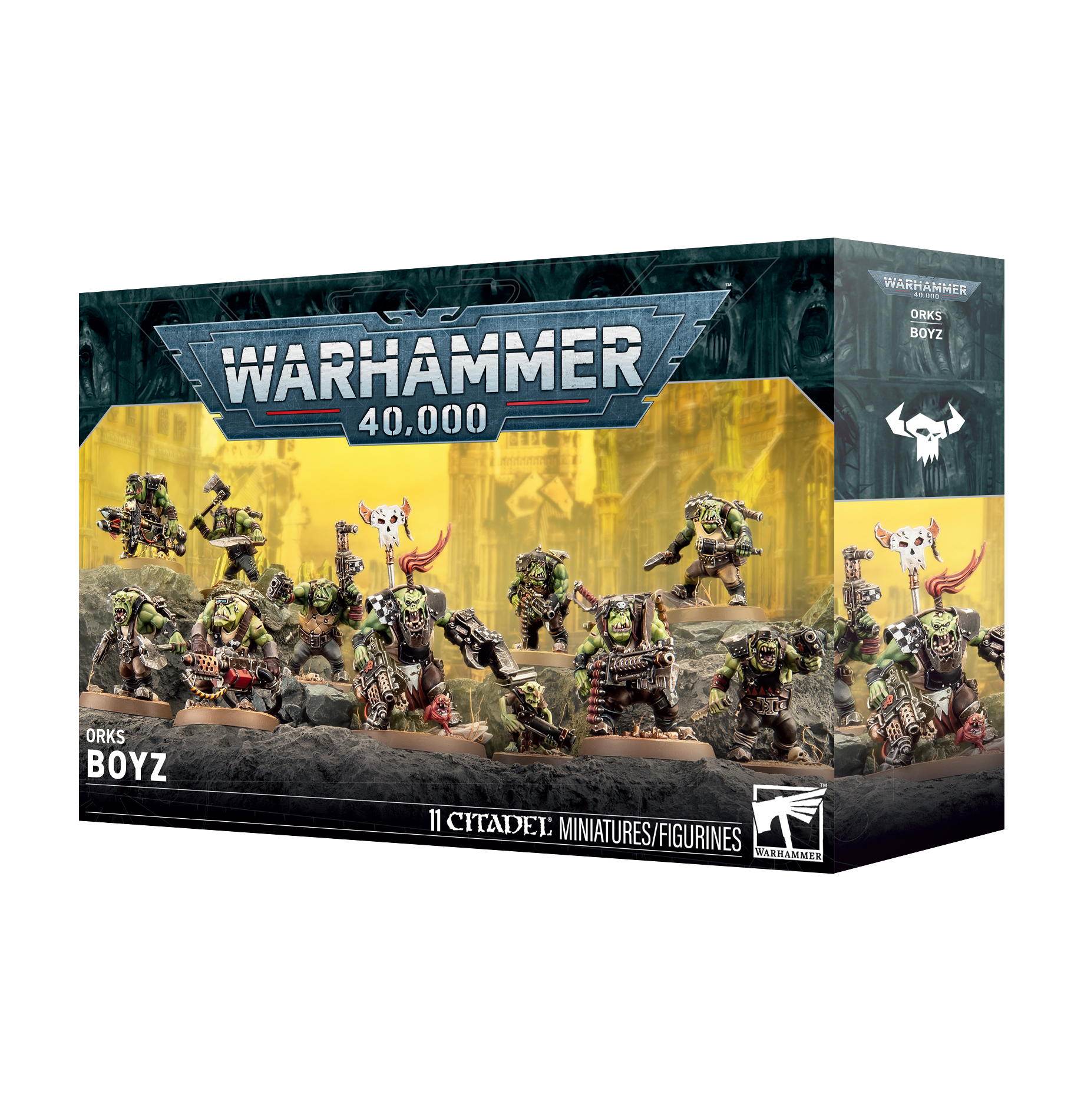 orks boys front of box