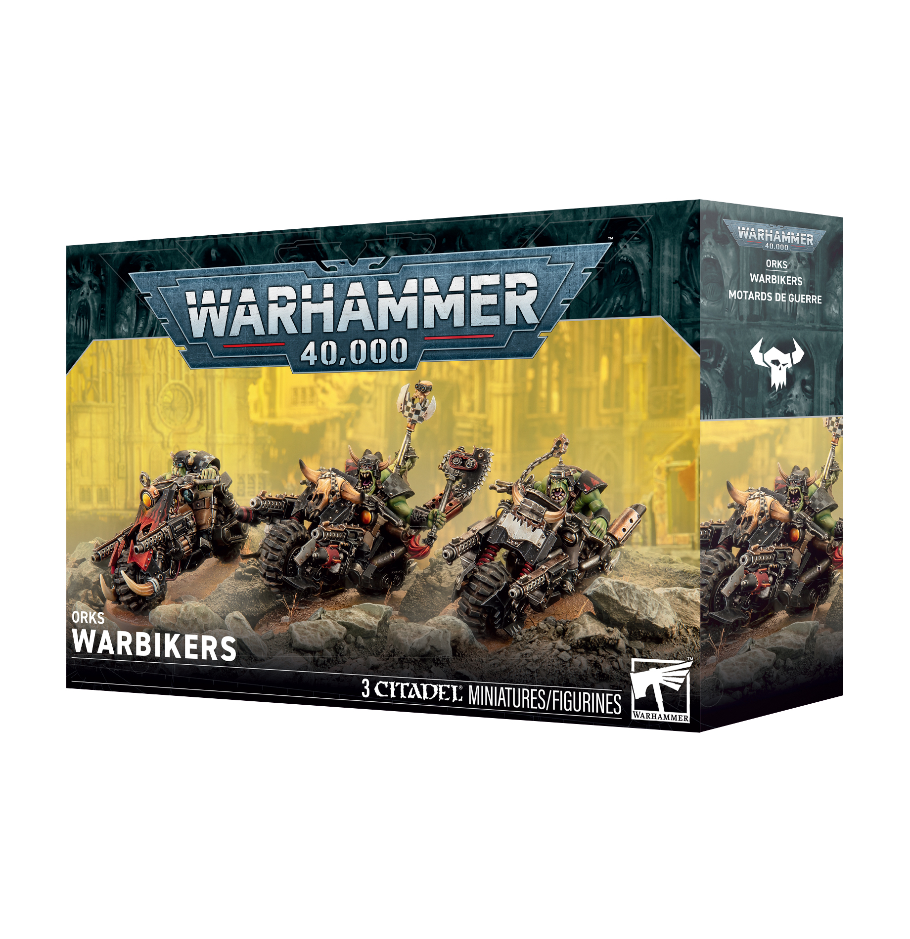 orks war bikers front of box