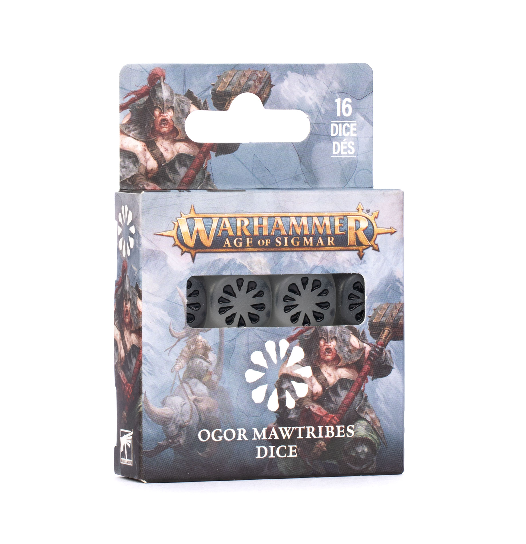 pack of grey and black dice