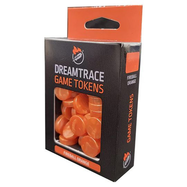 pack of orange coin shaped tokens