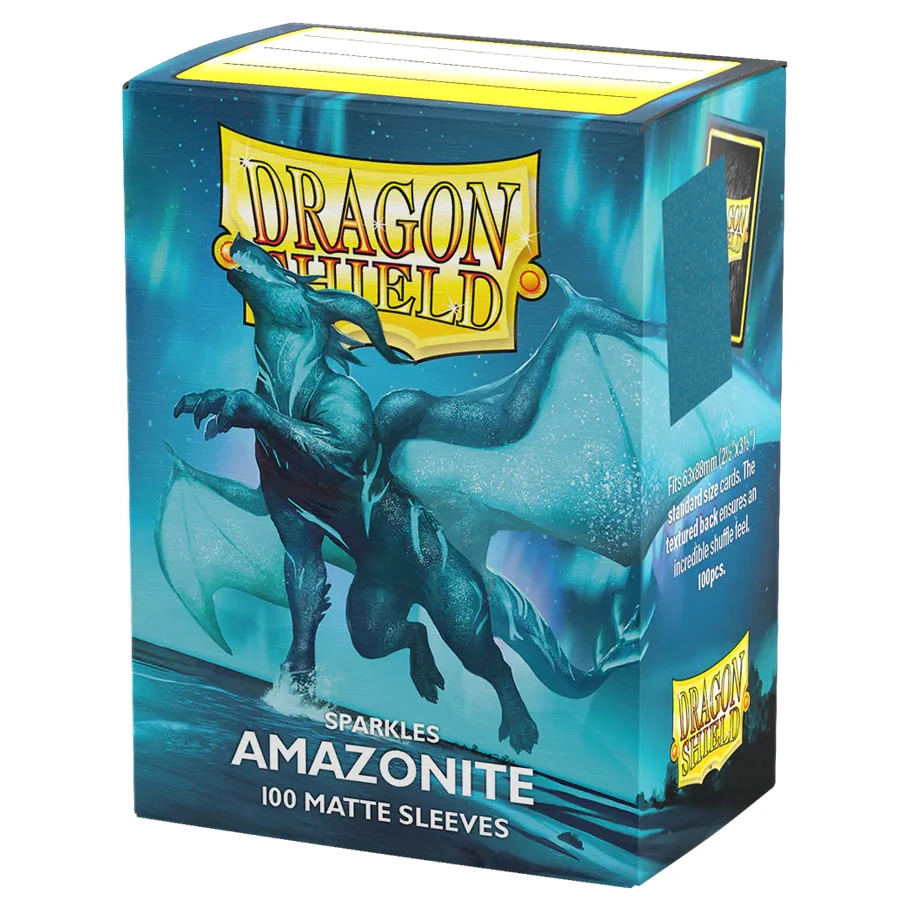 pack of sleeves featuring art of blue dragon over the ocean