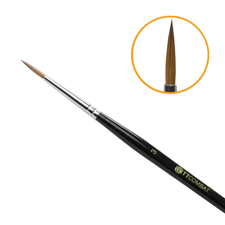 paint brush with large tip marked 3