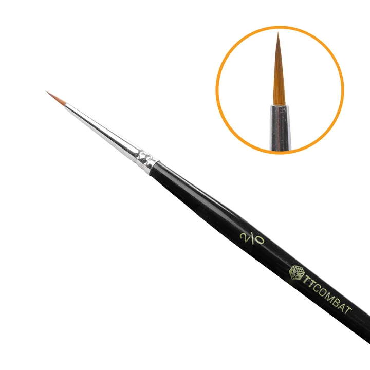 paint brush with small tip marked 2 slash 0