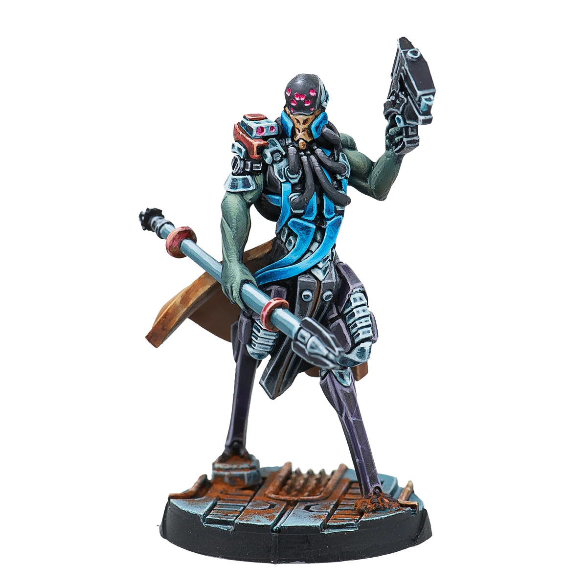 painted alien cyborg miniature