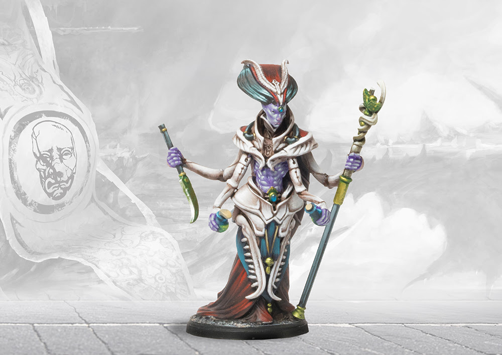 painted alien four armed nobility