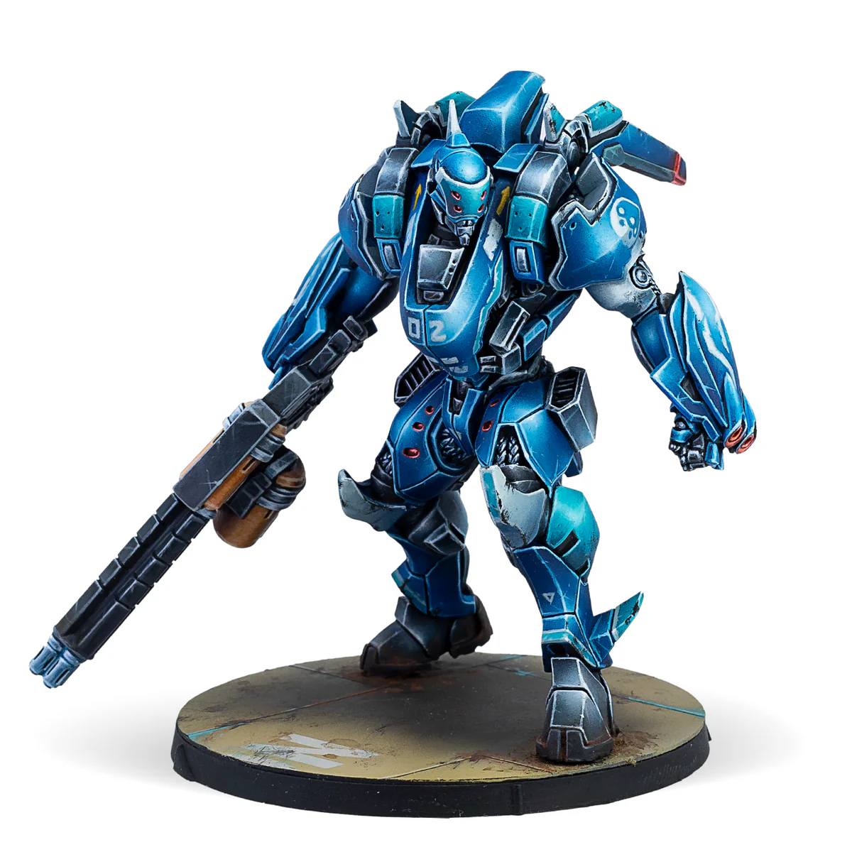 painted cutter mecha miniature