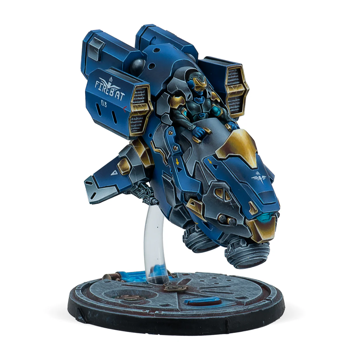 painted fire bat attack wing miniatures