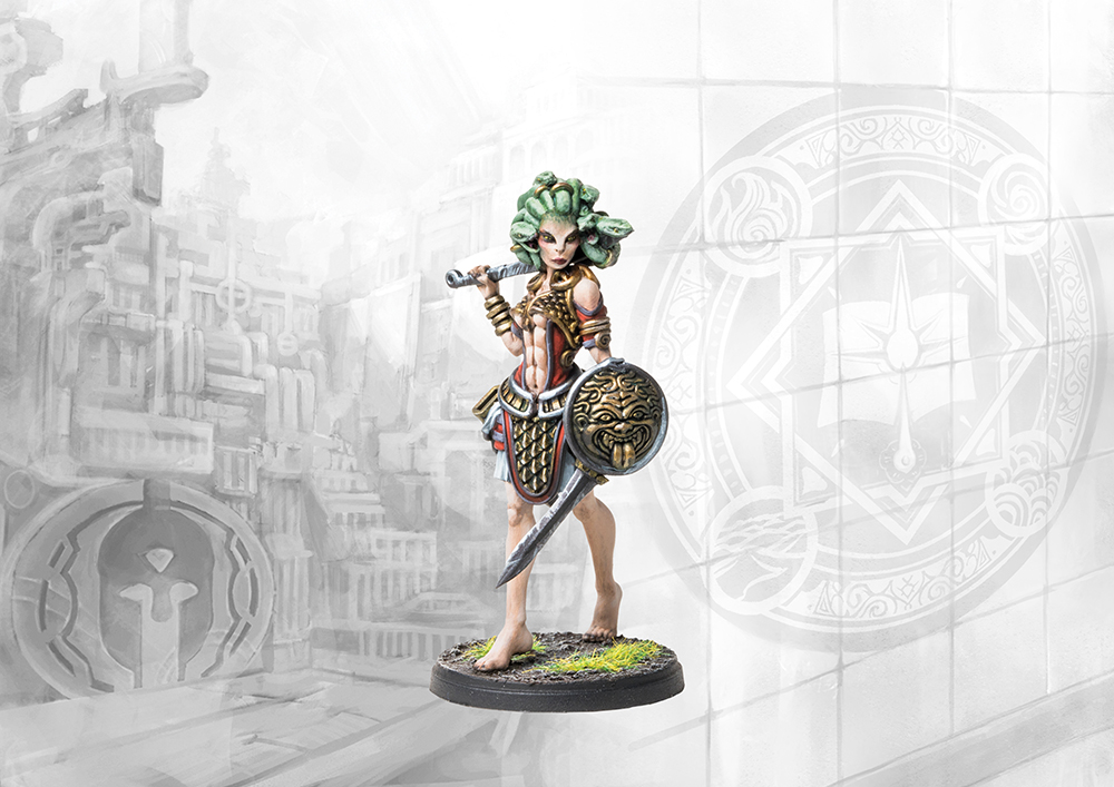 painted gorgon shieldmaiden