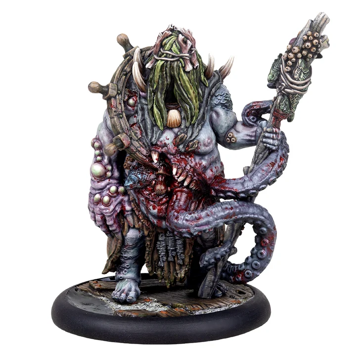 painted miniature humanoid octopus monster