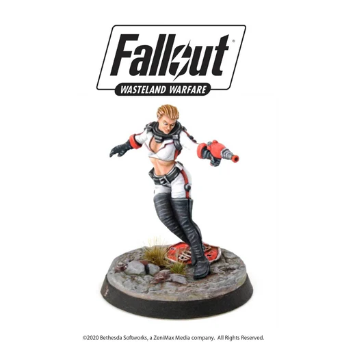 painted nuka cola girl miniature