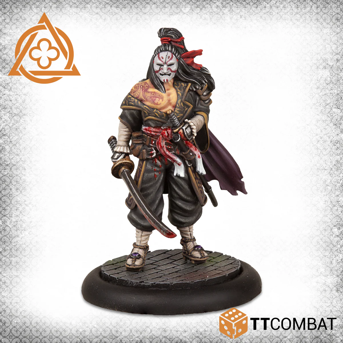 painted samurai miniature